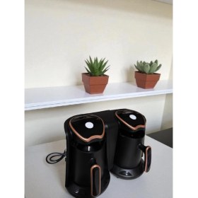 Resim Iki Kişilik Türk Kahvesi Makinesi, Metalik Tasarım, Şık ve Kullanışlı 