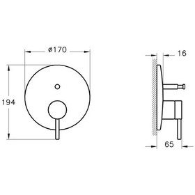 Resim Vitra Origin Ankastre Banyo Bataryası Mat Siyah A4262036 Siyah 
