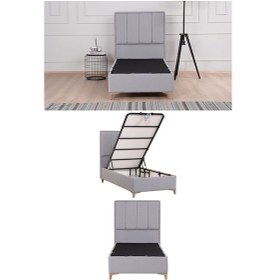 Resim Kilim Mobilya Gold Therapy Sandıklı Baza Başlıksız Renk Gri 120x200cm Baza 