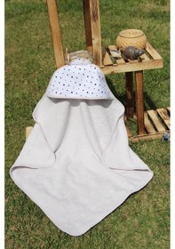 Resim Baveno %100 Pamuk Yıldız Desenli 75x75 Bebek Kundak 