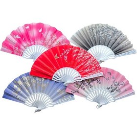 Resim Plastik Kumaş Yelpaze 12 Li Karışık Ob-049 
