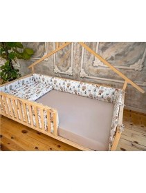 Resim Montessori Ahşap Karyola - Montessori Yatak - Montessori Karyola - Oppipo-19 90X190 cm 