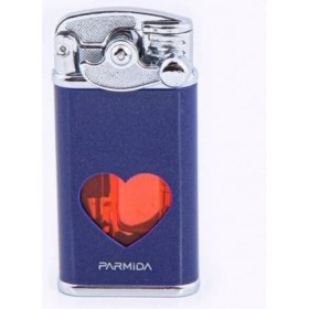 Resim Parmida Kalpli Gazlı Çakmak - Mavi Metal Gövde - PCM0424 