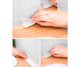 Resim Çerçici Gri Su Sızdırmaz Bant Lavabo Küvet Kenar Bandı (3.2m) 