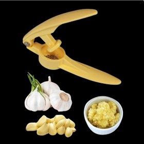Resim Pratik Sarımsak Ezici Pres Kolay Kullanım Mutfak Yardımcısı Açık Sarı 