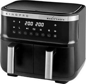 Resim King Kyf32 Magicchef+ Çift Sepetli Sıcak Hava Fritözü 8 Litre Xxl 