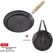 Resim Wezone Kamp Ve Piknik İçin Çekirdekli, Çok Amaçlı, Kaplamalı, Katlanabilir, Taşınabilir Fritöz Tava - Delikli Tava + Elden Taşınabilir Çanta Çok Renkli 