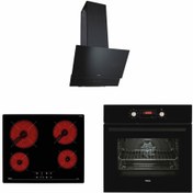 Resim TEKA Siyah Cam Ankastre Set (3' Lü Set) 