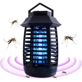 Resim SELFBUYSELL Tutma ve Asma Saplı Ledli Sinek Makinası 2W Sinek Öldürücü UV Mor Işıklı Aparat (5324) 