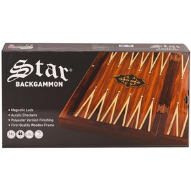 Resim Nessiworld 1021798 Star Antik Ceviz Tavla Takımı -Star Oyun Aletleri 