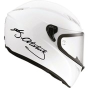Resim Yarımada Bahçe YB Tek Renk Atatürk Imzalı Kask Sticker Etiket Modeli 20 Cm 2 Adet 