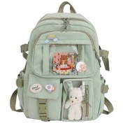 Resim Lemestar Genç Kabile Kadınlar İçin Su Geçirmez Okul Çantası - 20 Litre Kapasiteli Çok Cepli Nylon Sırt Çantası Çok Renkli 