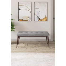 Resim Canisa Concept Arwen Serisi Bench Gürgen Tam Isleket Babyface Kumaş Ceviz Ayak 