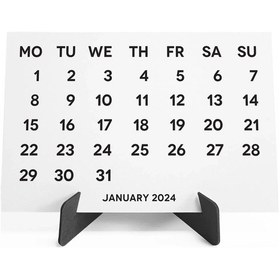 Resim 2027 Takvimi, 2027 Masa Takvimi Siyah Renk, 2027 Calendar, 2027 Desk Calendar Black Color 