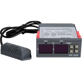 Resim STC-3028 AC 110-220V LCD Ekranlı Nem Sıcaklık Kontrol Modülü 