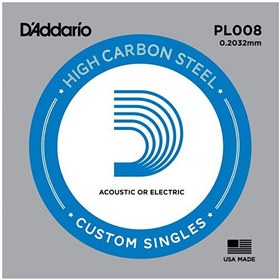Resim D'Addario PL008 Elektro ve Akustik Gitar Tek Tel 