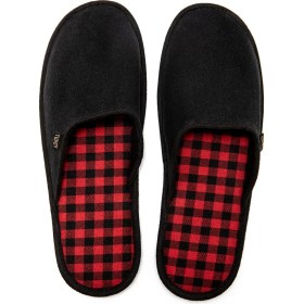 Resim Twigy Ekose Erkek Ev Terliği Siyah Kırmızı-2 41/46 