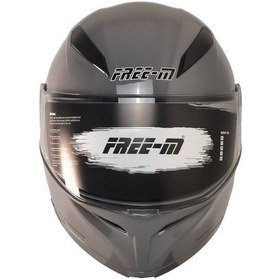 Resim Motoanl Free-M Ece 22.06 Sertifika Güneş Vizörlü Çene Açılır Kask Nardo Gri 