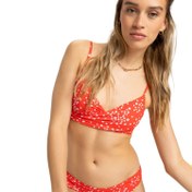 Resim Roxy Pt Beach Classics Wrap Bra Kadın Kırmızı Bikini Üst 