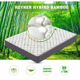 Resim 90 x 150 Ortopedik Yaylı Yatak Heyner Hybird Bamboo 