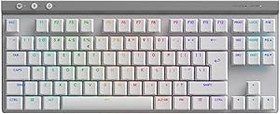 Resim Logitech G G515 LIGHTSPEED TKL Düşük Profilli Kablosuz Oyun Klavyesi, LIGHTSYNC RGB, İnce Sayısal Tuş Takımsız Tasarım, PBT Tuş Kapakları, İngilizce Tuş Dizilimi, Beyaz 