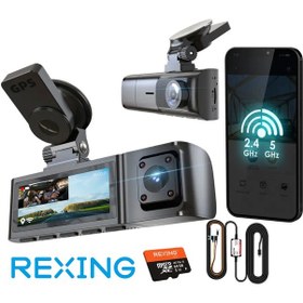 Resim Rexing R316 4k Gps Wi-fi Araç Kamerası + 64gb Sd Kart Ve Acc Kit 