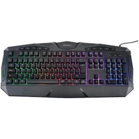 Resim Wozlo WZ-790M Işıklı Usb Oyuncu Multimedia Gaming Q Klavye 