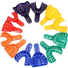 Resim Pandoraplanet 12 Adet/takım Tek Kullanımlık Plastik Diş Ölçü Tepsileri Yetişkin ve Çocuk Merkezi Tedarik Malzemeleri Diş Tutucu Ağız Bakımı Araçları (Yurt Dışından) 