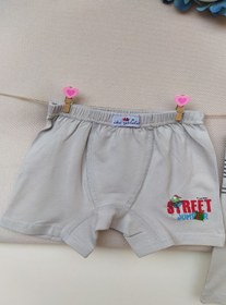 Resim İki Yıldız Erkek Bebek-çocuk Desenli Pamuklu Atlet Boxer Külot Takımı 