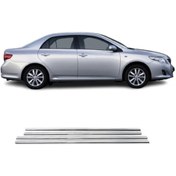 Resim Toyota Corolla Krom Cam Çıtası 4parça 2007-2013 Arası P.çelik 
