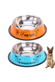 Resim Hype Store X spring Köpek Kasesi 2 Adet Kaymaz Köpek Yem ve Su Kasesi Küçük/Orta/Büyük Köpekler için Kauçuk anl 