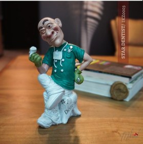 Resim Komik Dişçi Figürü - 1 Dişçi Heykeli - Diş Kliniği Dekoru -dişçi 