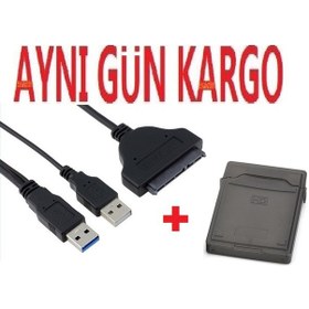 Resim Alfais 4853 Usb 3.0 Sata Kablo Çevirici Dönüştürücü Hdd Hardisk Kablosu + Kutu 