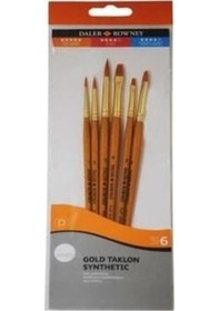 Resim Daler Rowney Simply Gold Taklon Synthetic Fırça Seti Kod 601 