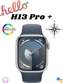 Resim BGGTech Iphone 13 Pro Max Uyumlu 1GB Hafızalı Müzik Yüklenebilir Hello Watch 10 H13 Pro+ Plus Akıllı Saat 