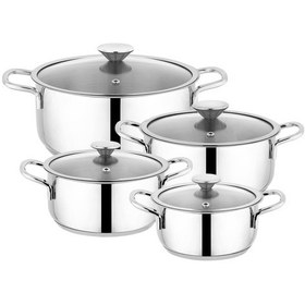 Resim Schafer Steel Storm Çelik Tencere Seti 8 Parça-ınox Inox 