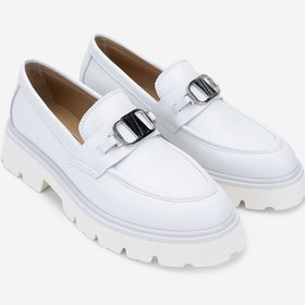 Resim Valmenti Nicola Kadın Beyaz Hakiki Deri Loafer Ayakkabı 33 052y Bn Ayk Y24 Beyaz 