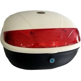Resim Maxem Mx-32 Motosiklet Arka Çanta Topcase Beyaz 