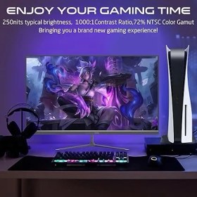 Resim Lidyahan Store GOES24FHD120IPS Essential 23,8" Fhd, 120Hz, 0,5ms Hızlı Ips, Ps5 Destekli Siyah Oyuncu Monitörü 