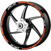 Resim Deeb Honda Pcx Jant Şeridi Turuncu Beyaz Model X N11.72584 