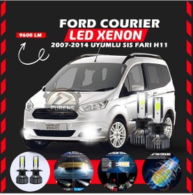Resim Ford Courier 2007-2014 Sis Farı Uyumlu Şimşek Etkilii Led Xenon Pro Series H11 
