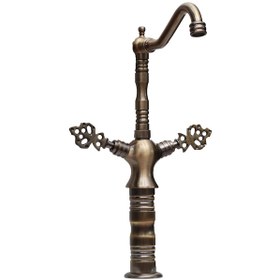 Resim Antik Çanak Se Kuğu Osmanlı Eviye Bataryası Lüx Pirinç 