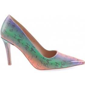 Resim Dgn 135-23y Kadin Sivri Burun Topuklu Ayakkabi 135-2219-R13926 Turuncu 