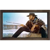 Resim Deniz Çerçeve Clint Eastwood ve Tüfek Tablosu-Çerçevesiz - 70 x 100 cm 