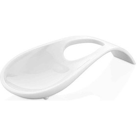 Resim Akrilik Beyaz Tezgah Üstü Kirli Kaşıklık & Kepçe Altlığı 