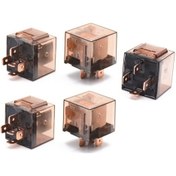 Resim 5 Adet 100a Gösterge Işıklı Otomotiv Rölesi 12v 4 Fiş 100a 