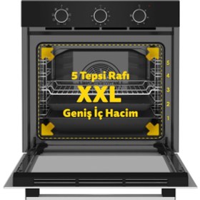 Resim Simfer 8220 QS 79 L Ankastre Fırın 