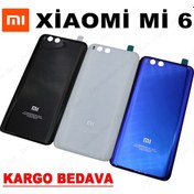 Resim Xiaomi Mi 6 Arka Kapak Batarya Pil Kapağı Cam 