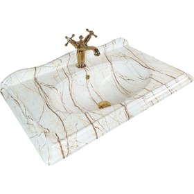 Resim Pure Concept Pure Victorian Rainf.beige Krem Etajerli Lavabo Etj-104 