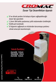 Resim CROMMAC Duvar Tipi Dezenfektan Aparatı 